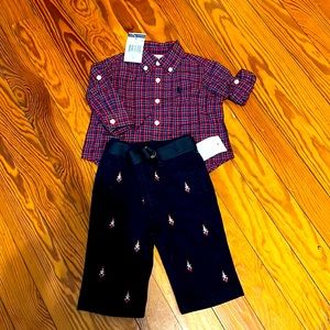 Polo Ralph Lauren Infant Christmas Outfit